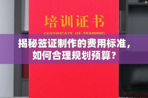 浙江揭秘签证制作的费用标准，如何合理规划预算？